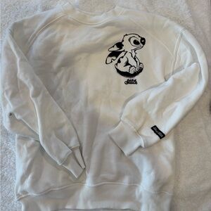 Zara Disney Stitch Character White Crewneck Sweatshirt never worn. size 9-10